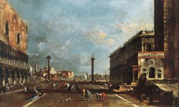 弗朗西斯科 格拉蒂 View of Piazzetta San Marco towards the San Giogio Maggiore